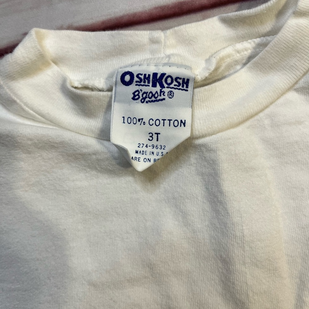 Vintage Oshkosh B’Gosh Girls’ Size 3T Matching Fruit Overalls and T-shirt - Picture 5 of 8
